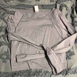 Grey Long Sleeve Top